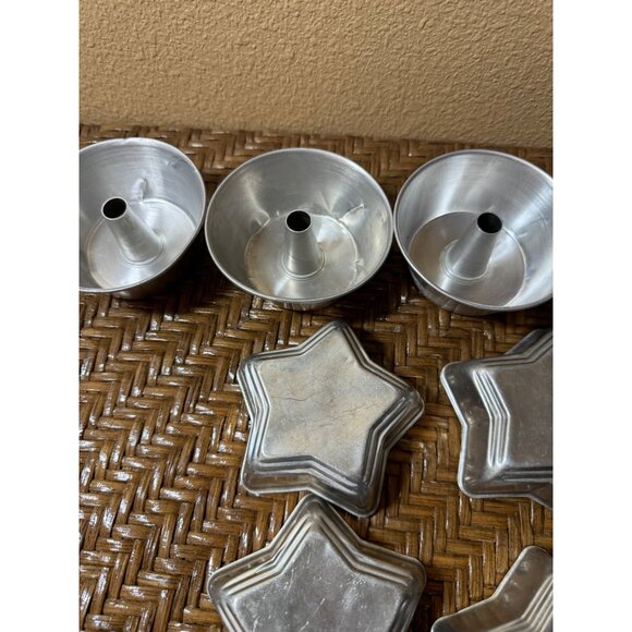 Aluminum Baking Molds With Star & Bundt Designs Set Of 11 - Picture 2 of 7